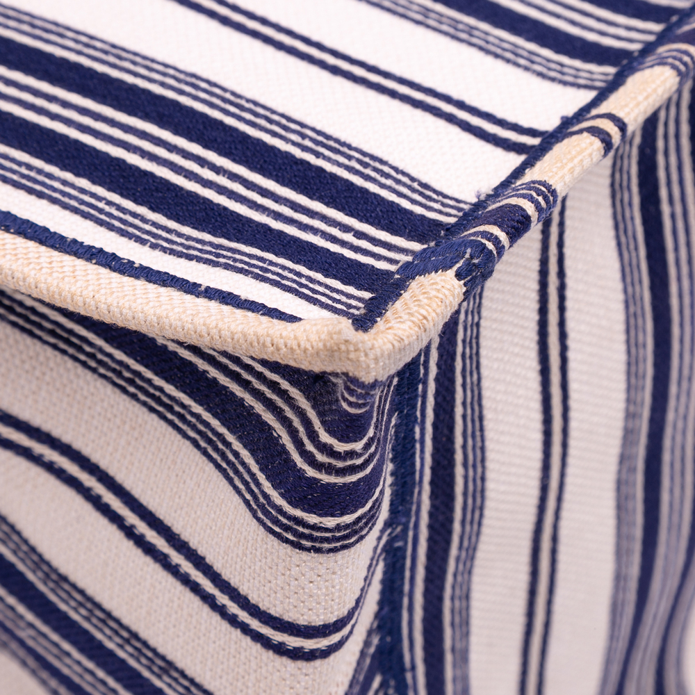 Pre-Loved Dior Large Canvas Striped Book Tote - Picture 8 of 11